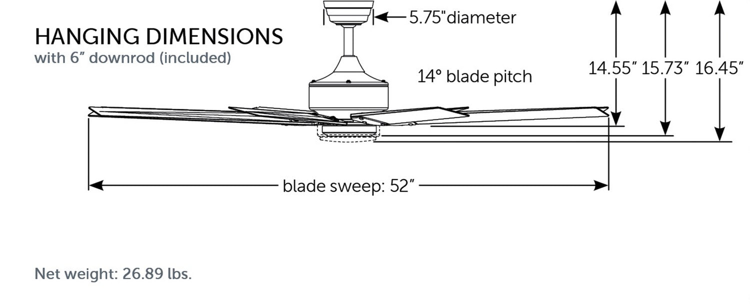 Fanimation MAD7912BGZ Motor, Galvanized