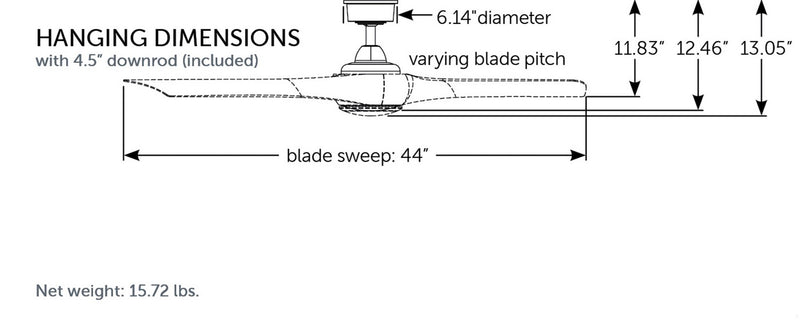 Fanimation MAD8530MW Motor, Matte Whie
