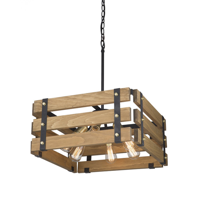 Artcraft AC11496 Six Light Chandelier, Honey