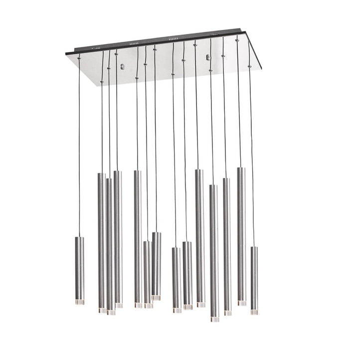 Artcraft AC7099SA LED Island Pendant, Satin Aluminum