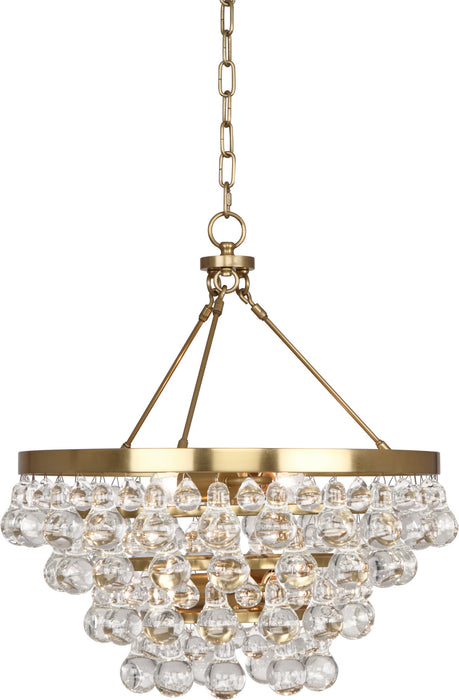 Robert Abbey 1000 Four Light Chandelier, Antique Brass