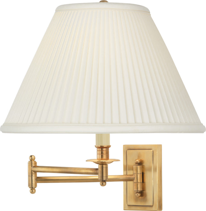 Robert Abbey 1504 One Light Wall Swinger, Antique Brass