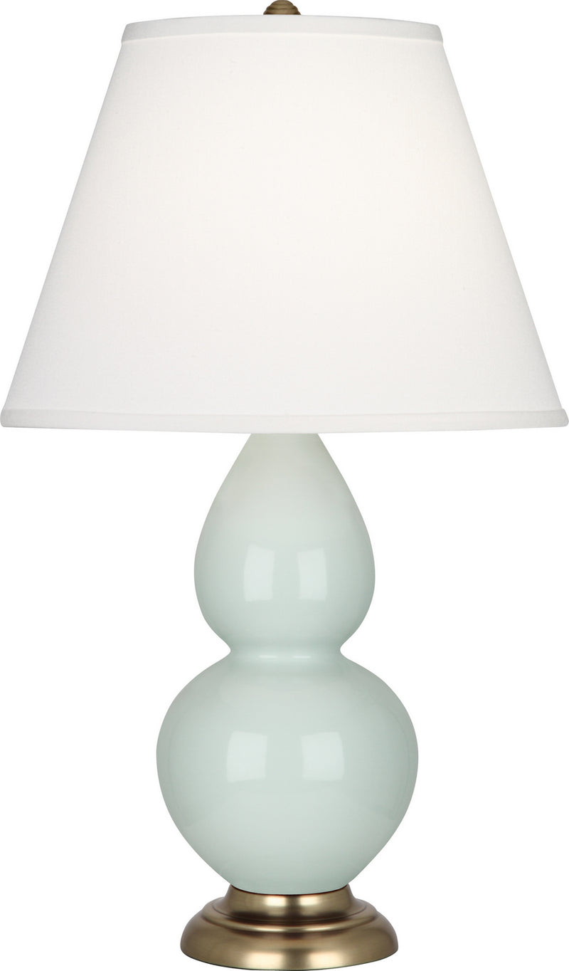 Robert Abbey 1786X One Light Accent Lamp, Celadon Glazed Ceramic w/Antique Natural Brassed