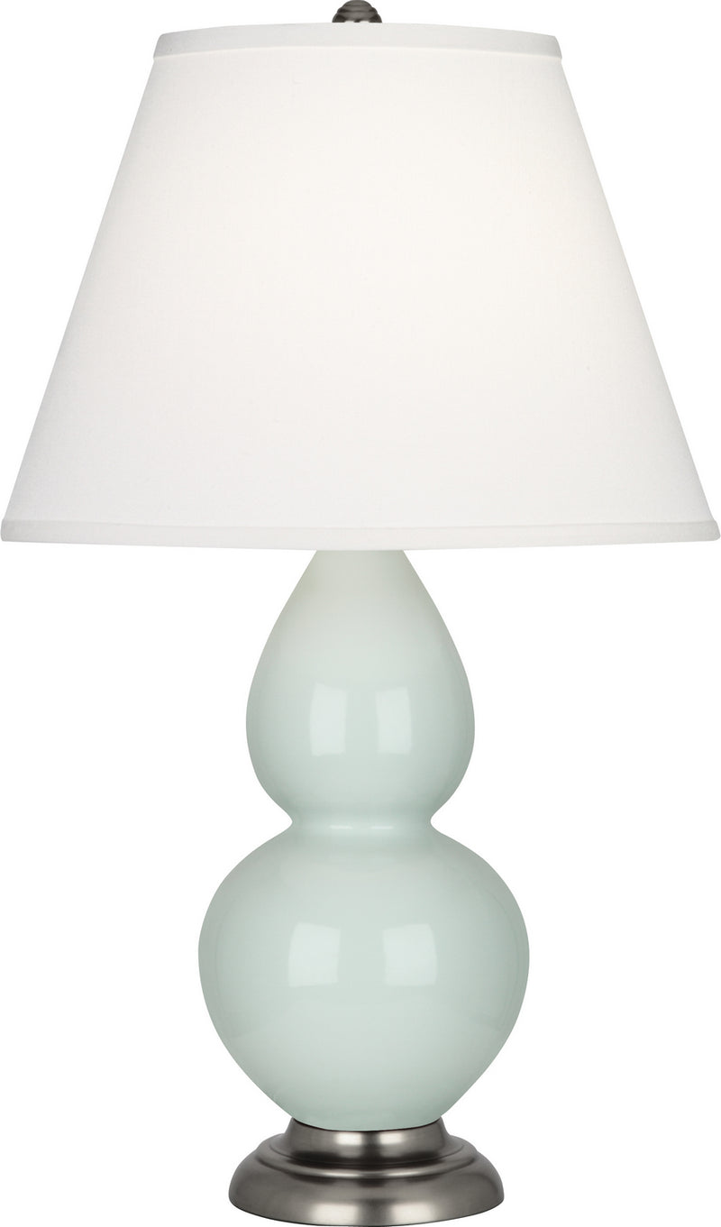 Robert Abbey 1788X One Light Accent Lamp, Celadon Glazed Ceramic w/Antique Silvered