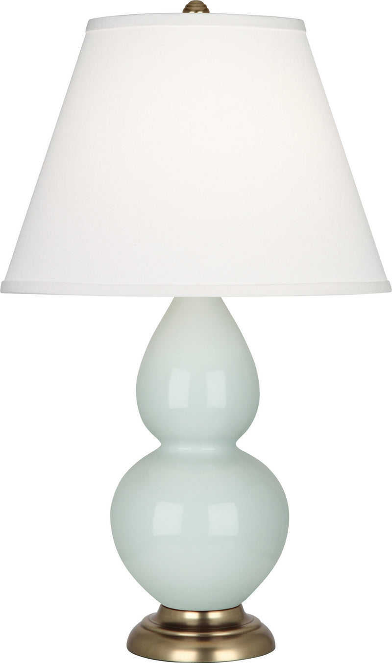 Robert Abbey 1789X One Light Table Lamp, Celadon Glazed Ceramic w/Antique Brass