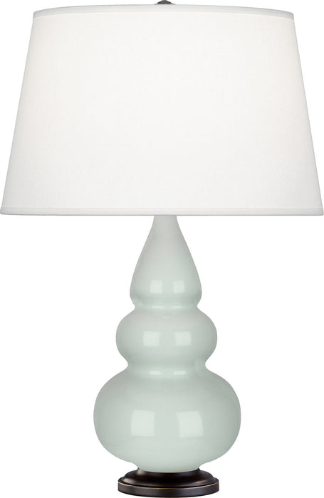 Robert Abbey 257X One Light Accent Lamp, Celadon Glazed Ceramic w/Deep Patina Bronzeed