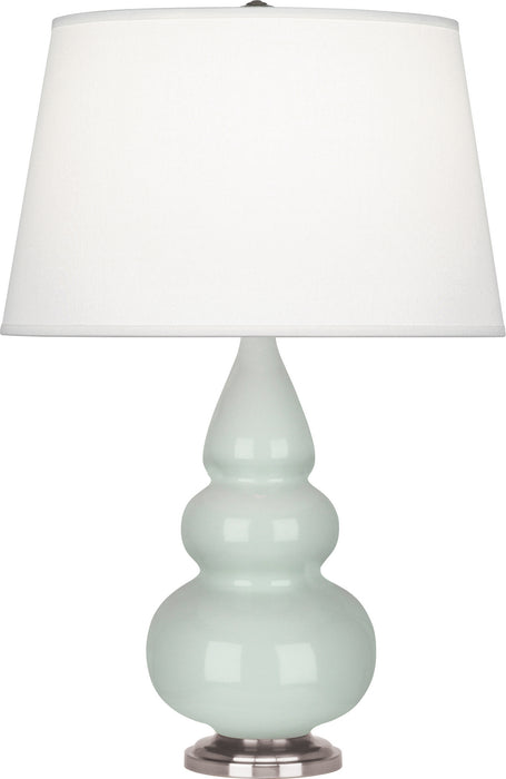 Robert Abbey 258X One Light Accent Lamp, Celadon Glazed Ceramic w/Antique Silvered