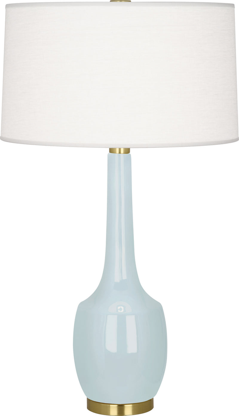 Robert Abbey BB701 One Light Table Lamp, Baby Blue Glazed Ceramic