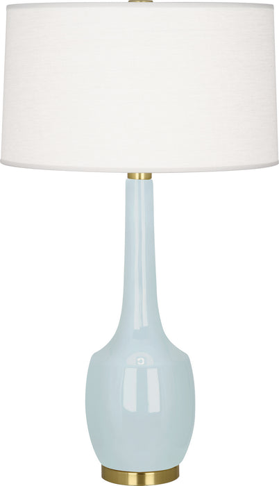 Robert Abbey BB701 One Light Table Lamp, Baby Blue Glazed Ceramic