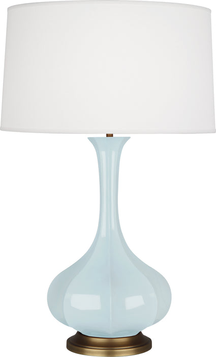 Robert Abbey BB994 One Light Table Lamp, Baby Blue Glazed Ceramic