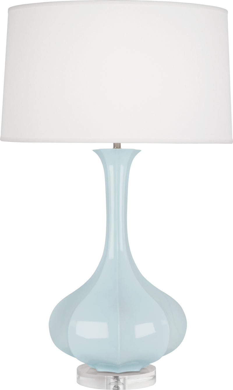 Robert Abbey BB996 One Light Table Lamp, Baby Blue Glazed Ceramic