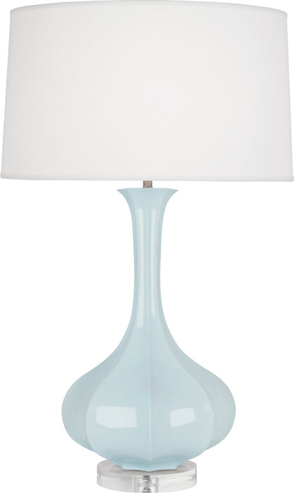 Robert Abbey BB996 One Light Table Lamp, Baby Blue Glazed Ceramic