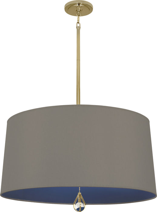 Robert Abbey BN329 Three Light Pendant, Modern Brass