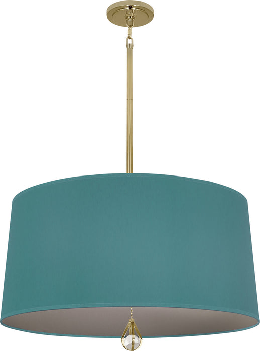 Robert Abbey BN330 Three Light Pendant, Modern Brass