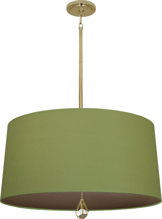 Robert Abbey BN332 Three Light Pendant, Modern Brass