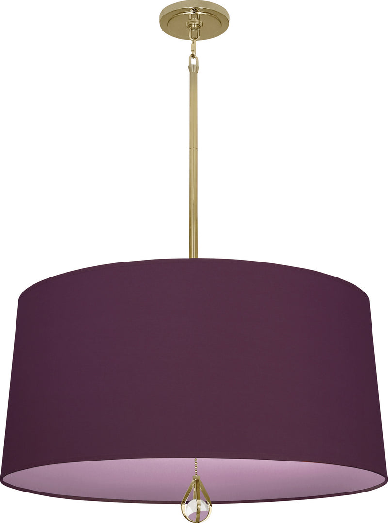 Robert Abbey BN334 Three Light Pendant, Modern Brass