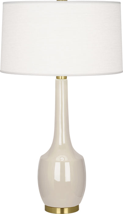 Robert Abbey BN701 One Light Table Lamp, Bone Glazed Ceramic