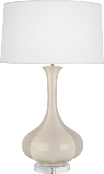 Robert Abbey BN996 One Light Table Lamp, Bone Glazed Ceramic