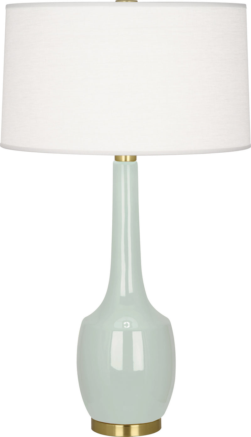 Robert Abbey CL701 One Light Table Lamp, Celadon Glazed Ceramic