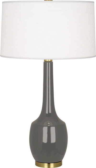 Robert Abbey CR701 One Light Table Lamp, Ash Glazed Ceramic
