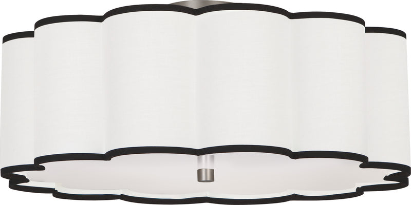 Robert Abbey D2201 Four Light Flushmount, Blackened Antique Nickel