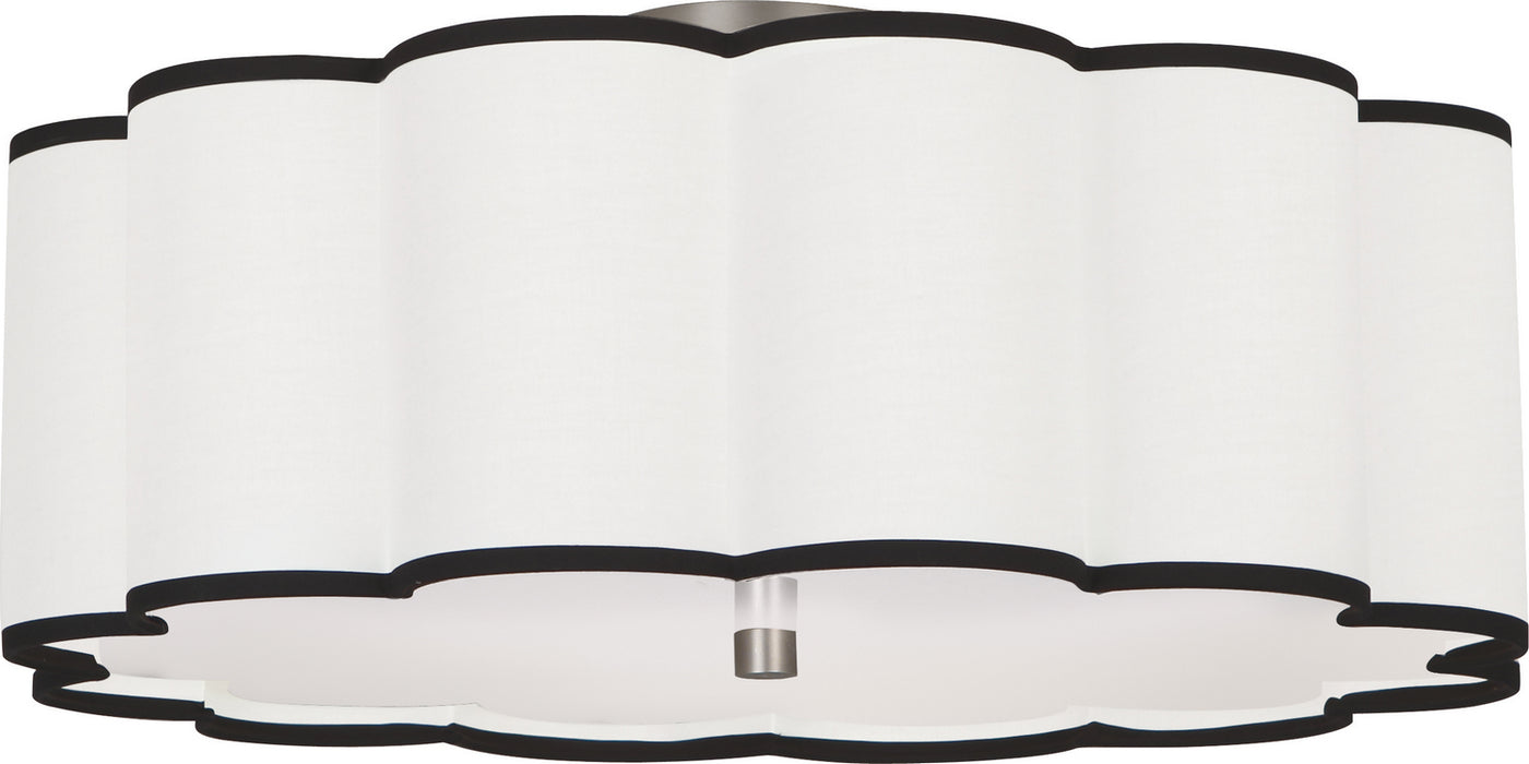Robert Abbey D2201 Four Light Flushmount, Blackened Antique Nickel