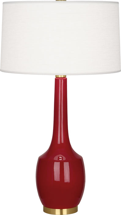 Robert Abbey OX701 One Light Table Lamp, Oxblood Glazed Ceramic