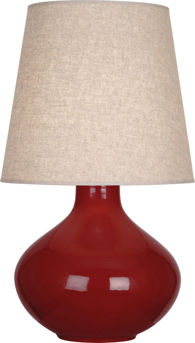 Robert Abbey OX991 One Light Table Lamp, Oxblood Glazed Ceramic