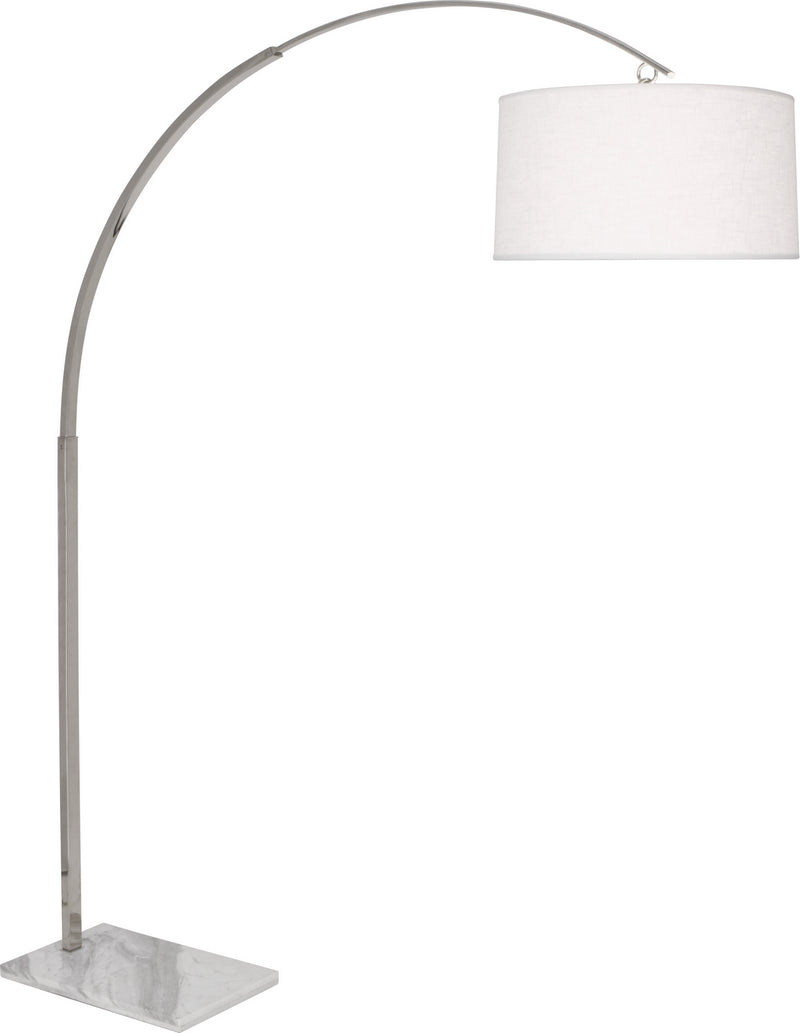 Robert Abbey S2286 Two Light Floor Lamp, Polished Nickel