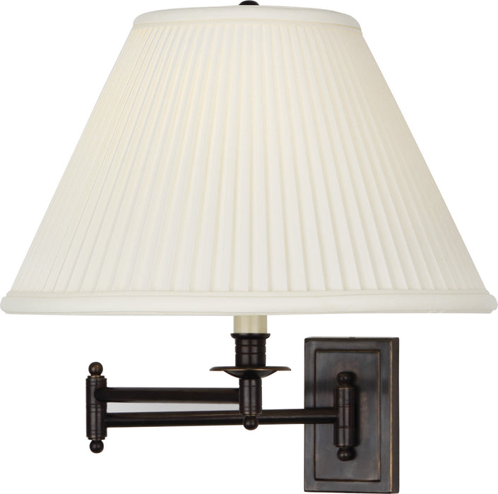 Robert Abbey Z1504DBZ One Light Wall Swinger, Deep Patina Bronze