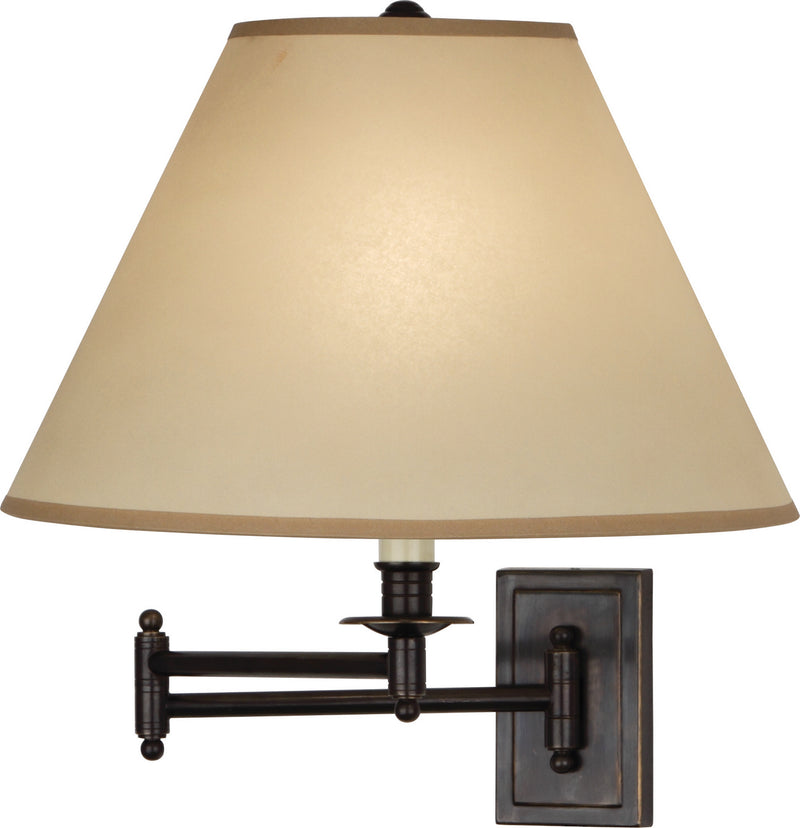 Robert Abbey Z1504XXX One Light Wall Swinger, Deep Patina Bronze