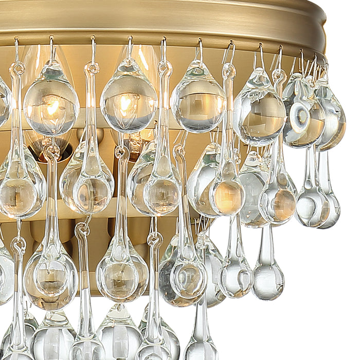 Crystorama 132-VG Two Light Wall Sconce, Vibrant Gold