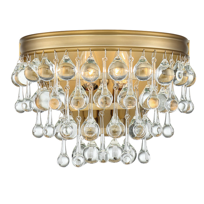 Crystorama 132-VG Two Light Wall Sconce, Vibrant Gold