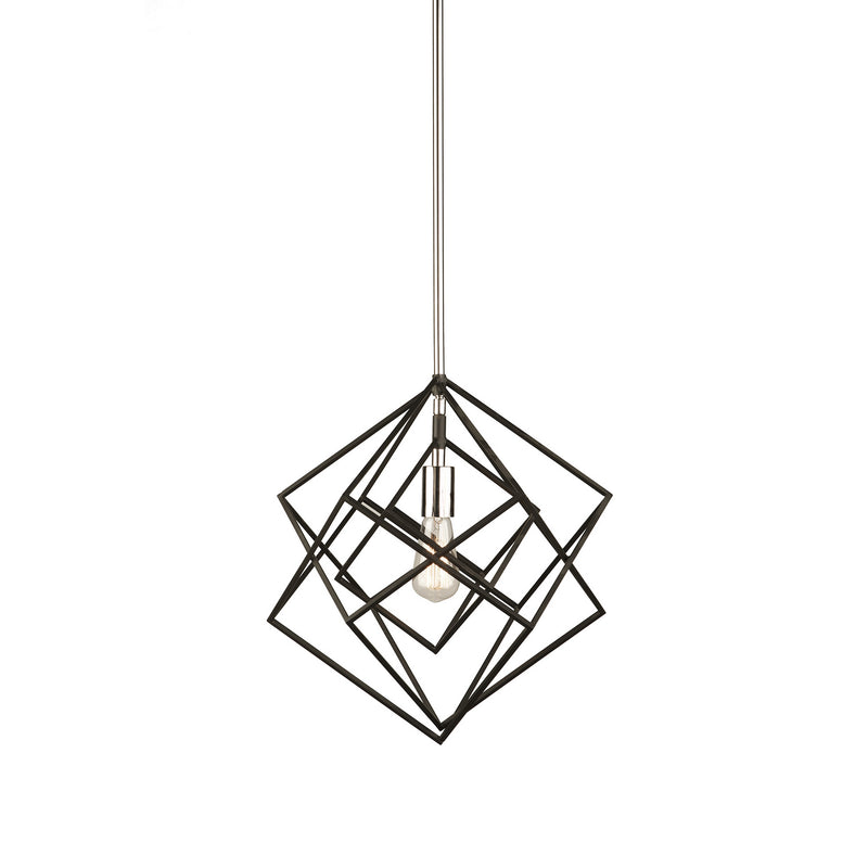 Artcraft AC11111PN One Light Pendant, Polished Nickel