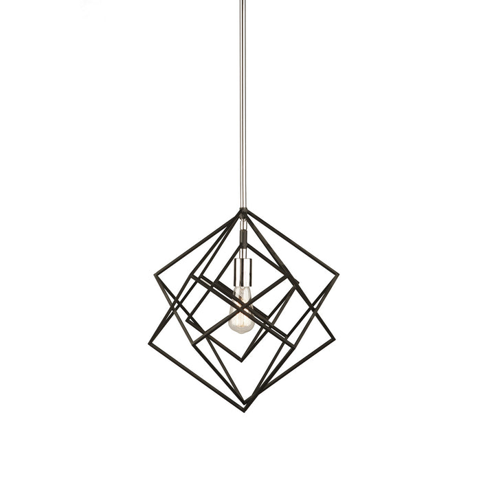 Artcraft AC11111PN One Light Pendant, Polished Nickel
