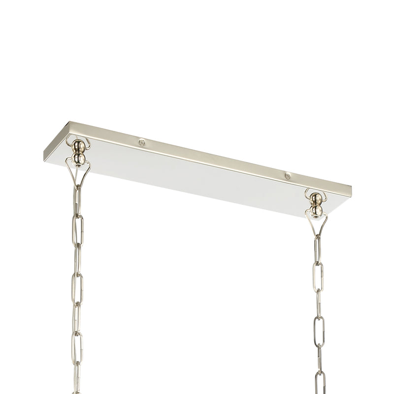 Crystorama 2249-PN_NOSHADE Eight Light Chandelier, Polished Nickel