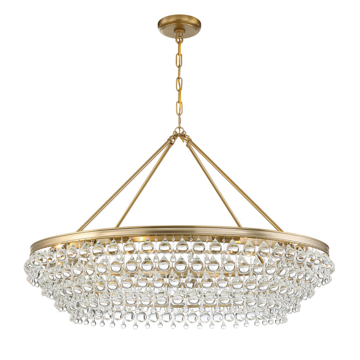 Crystorama 278-VG Eight Light Chandelier, Vibrant Gold