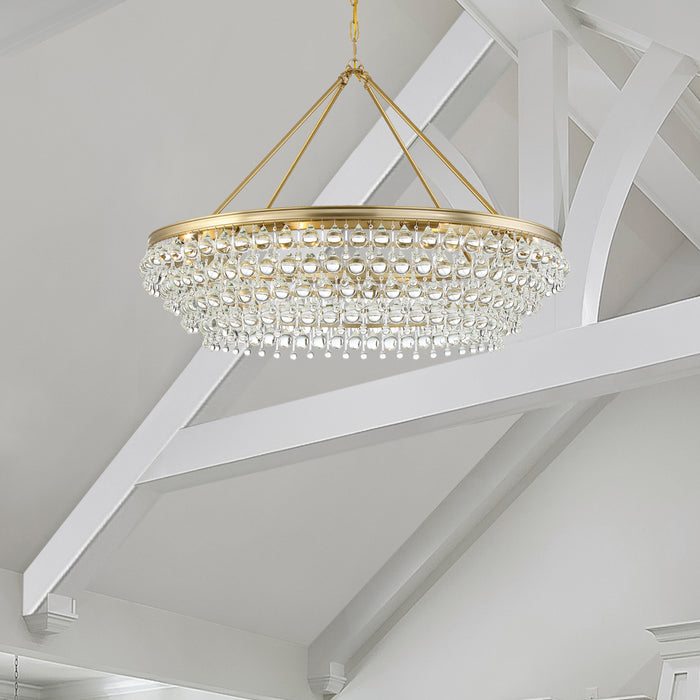 Crystorama 278-VG Eight Light Chandelier, Vibrant Gold