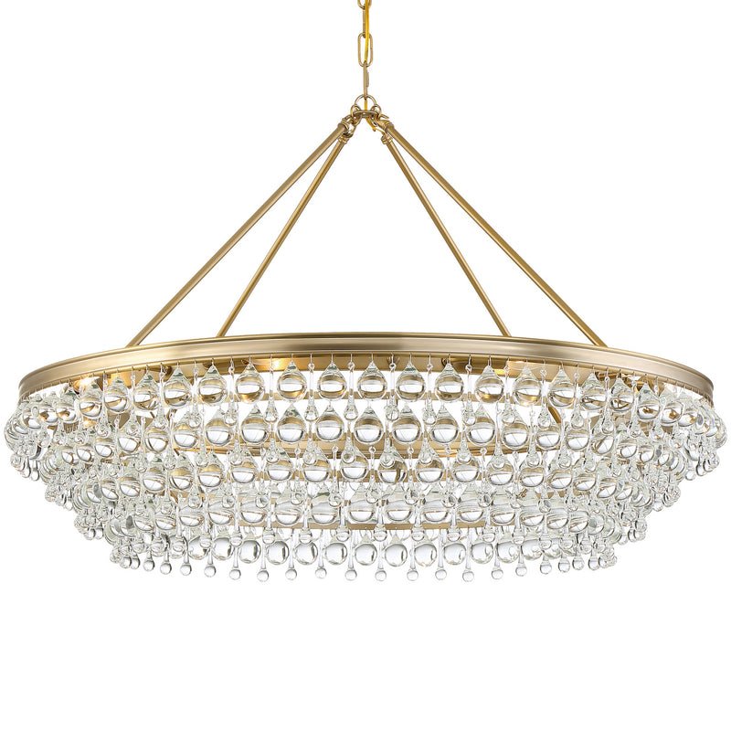 Crystorama 278-VG Eight Light Chandelier, Vibrant Gold