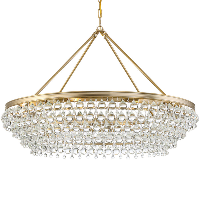Crystorama 278-VG Eight Light Chandelier, Vibrant Gold