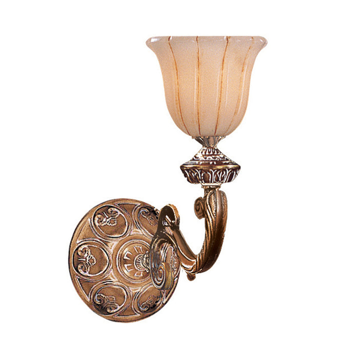 Crystorama 891-WH One Light Wall Sconce, French White