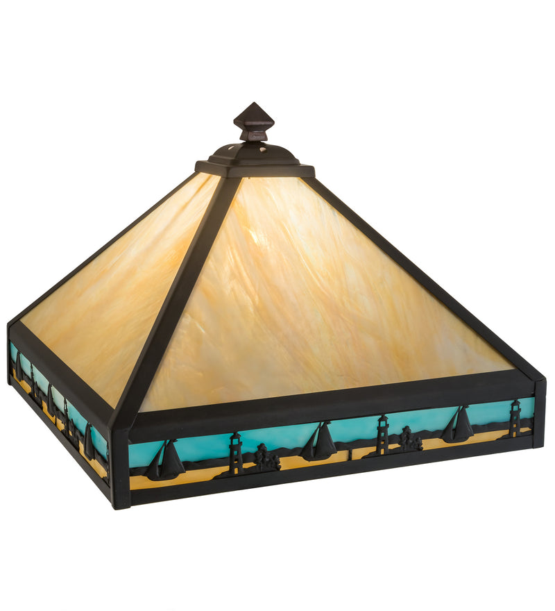 Meyda Tiffany 15141 Shade, Craftsman Brown