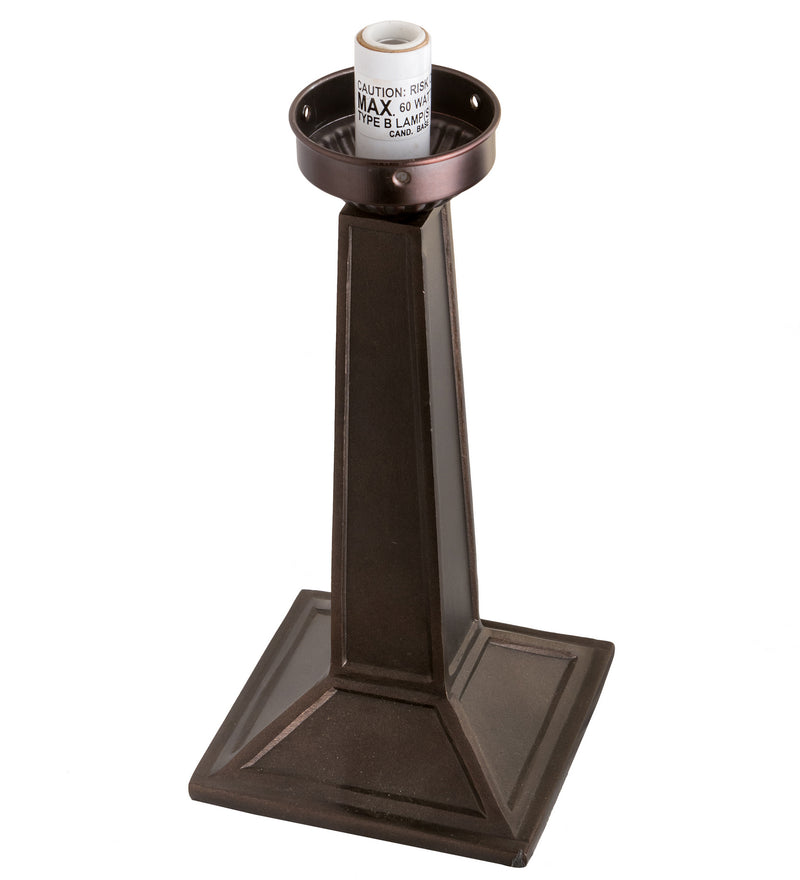 Meyda Tiffany 18101 One Light Table Base, Mahogany Bronze