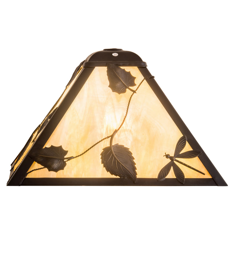 Meyda Tiffany 189381 Shade, Craftsman Brown