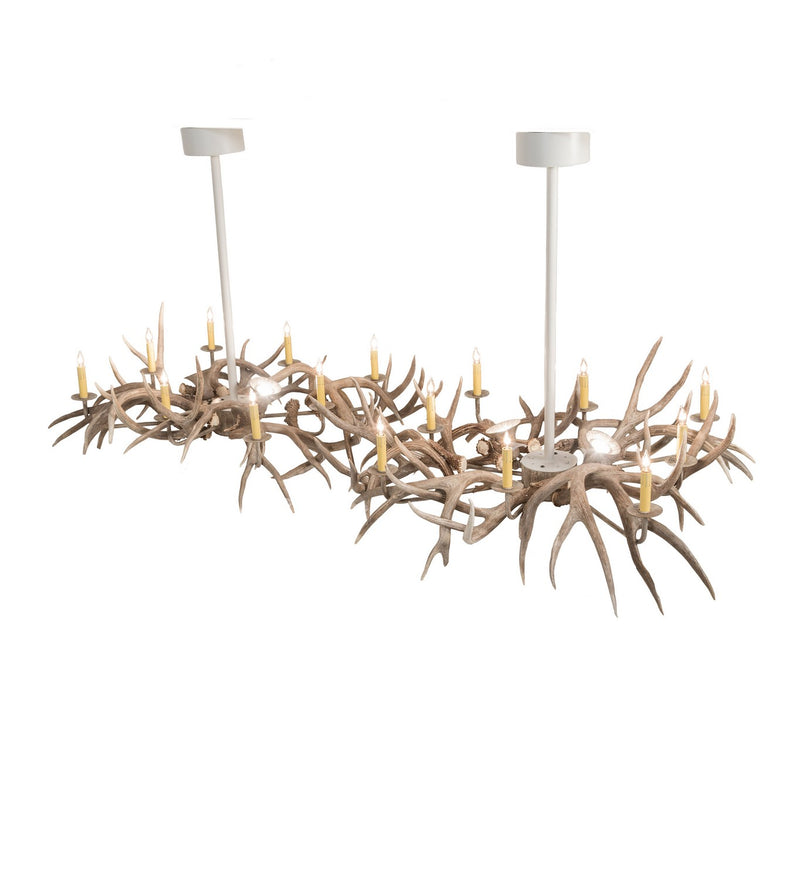 Meyda Tiffany 210039 20 Light Chandelier, Beige Satin
