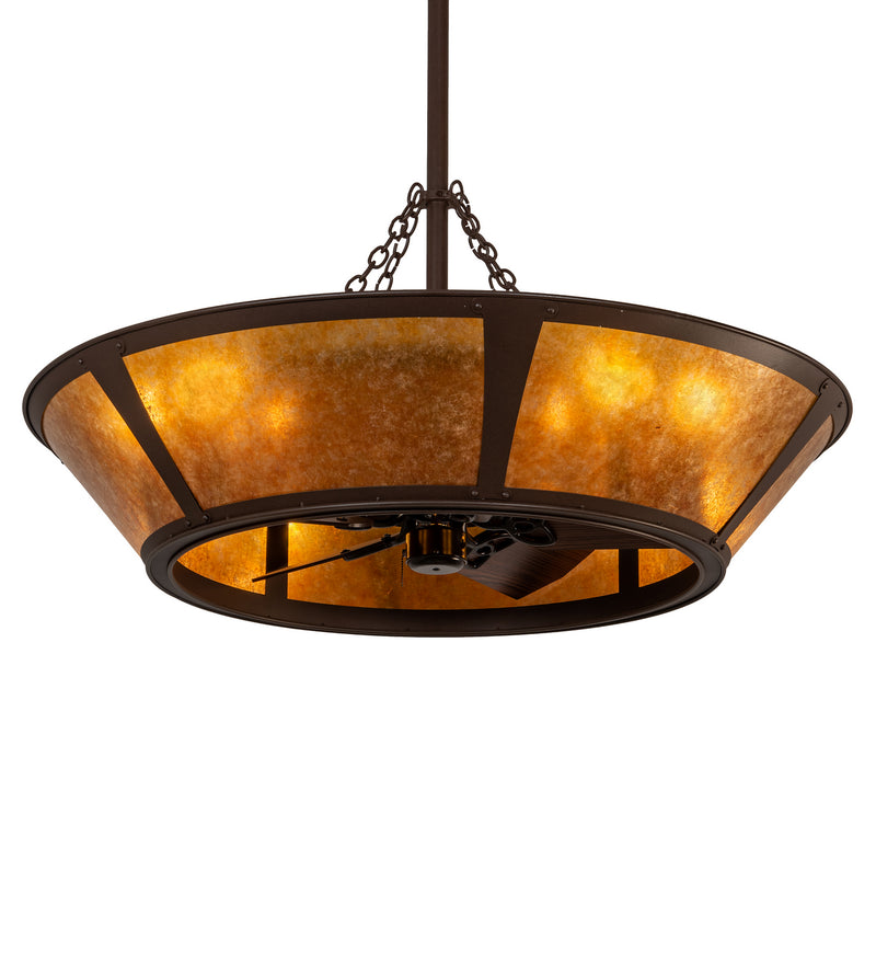 Meyda Tiffany 213016 Eight Light Chandel-Air, Cafe Noir