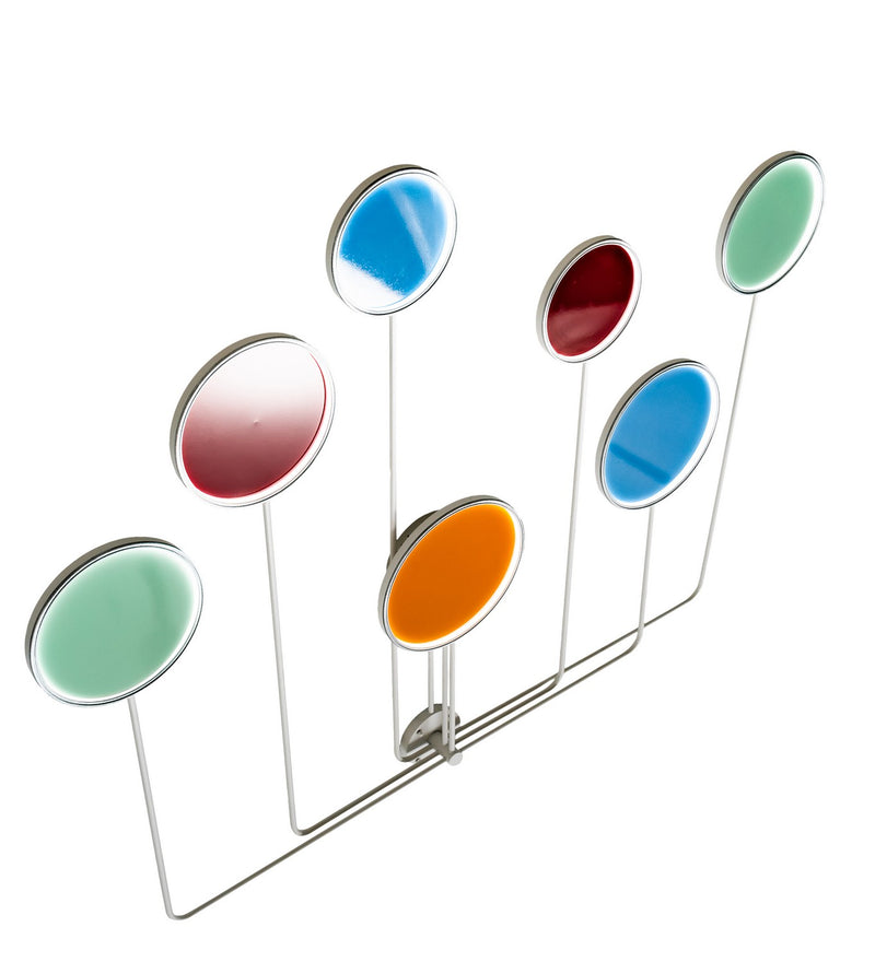 Meyda Tiffany 213661 LED Wall Sconce, White, Red, Blue, Green, Orange
