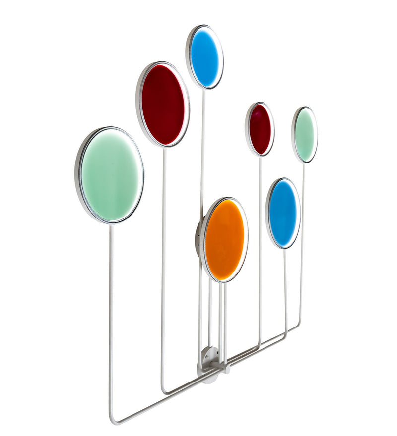 Meyda Tiffany 213661 LED Wall Sconce, White, Red, Blue, Green, Orange
