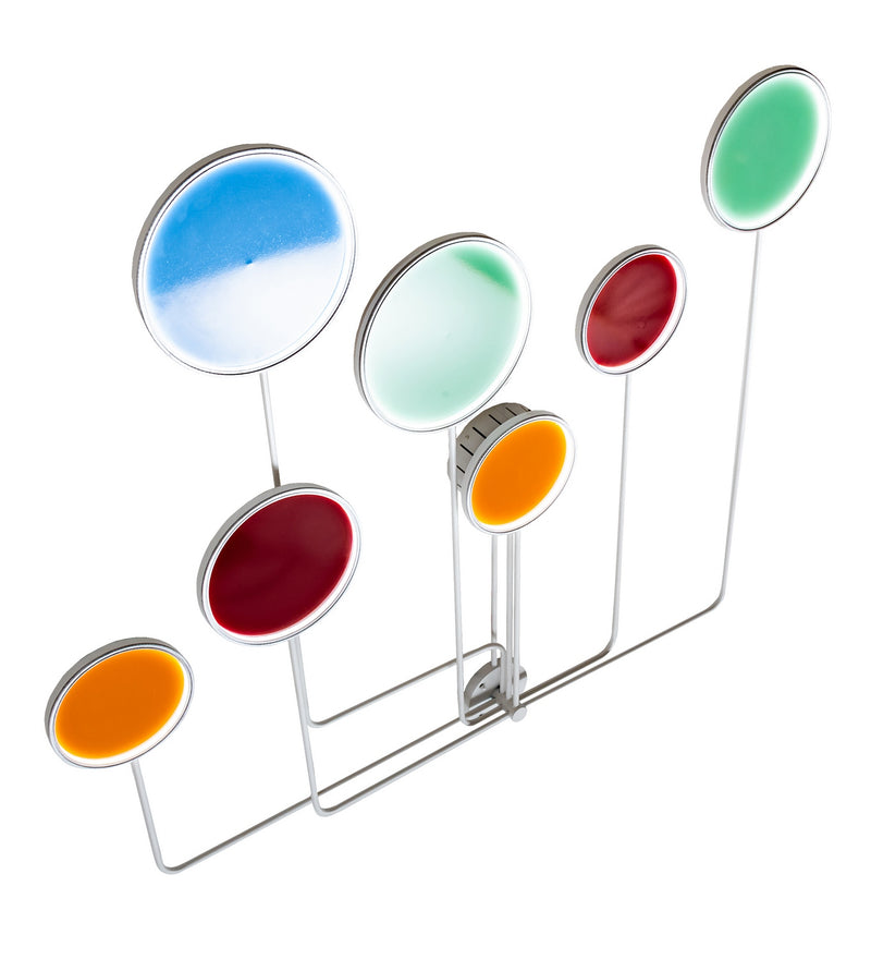 Meyda Tiffany 213662 LED Wall Sconce, White, Red, Green, Blue, And Orange