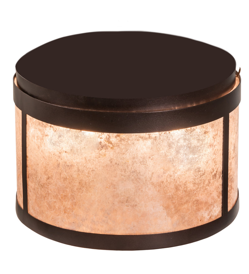 Meyda Tiffany 214357 Two Light Flushmount, Mahogany Bronze